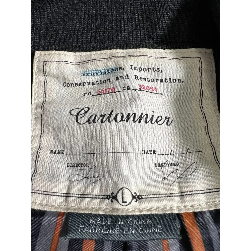 Cartonnier Dark Gray Double-Breasted Blazer